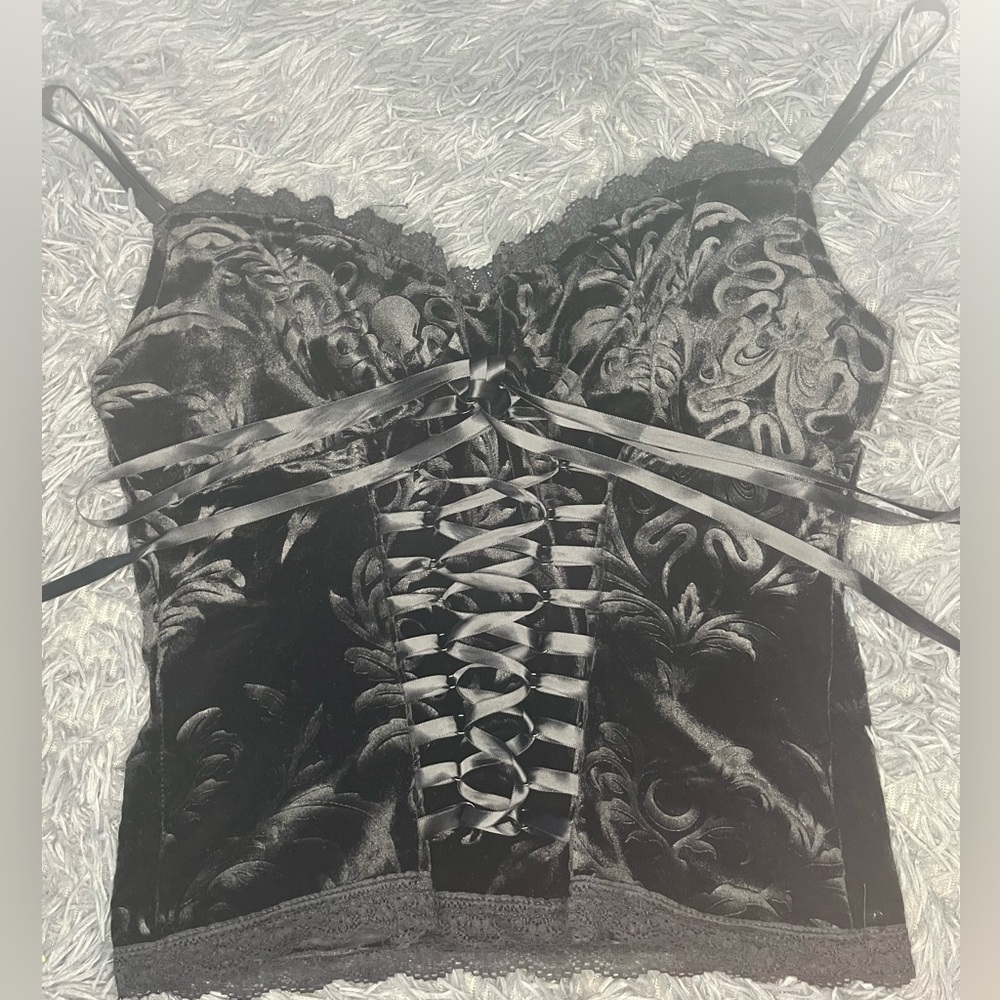 Shein corset crop top tank